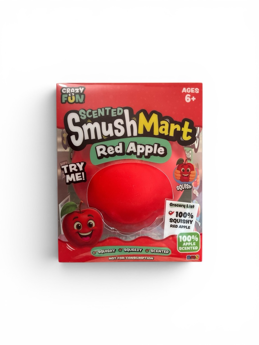Scented Red Apple Squishy Toy - Crazy Fun